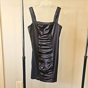 Jessica McClintock gray silky party dress